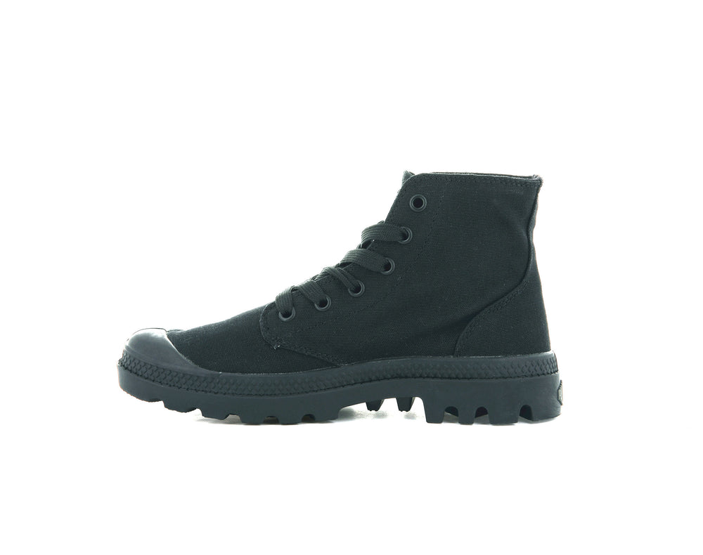 Zapatos Altas Palladium MONO CHROME Hombre Negras | Costa Rica-07652